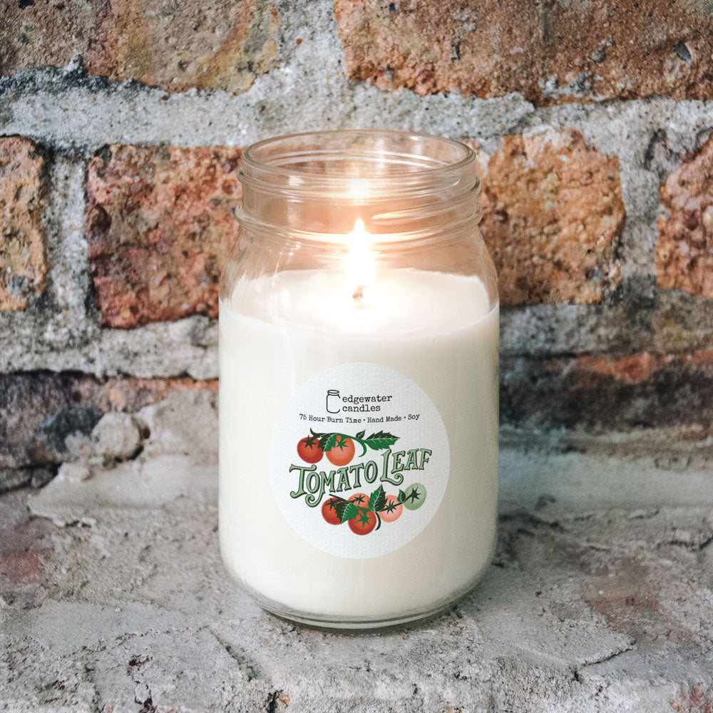 Tomato Leaf Jar Candle