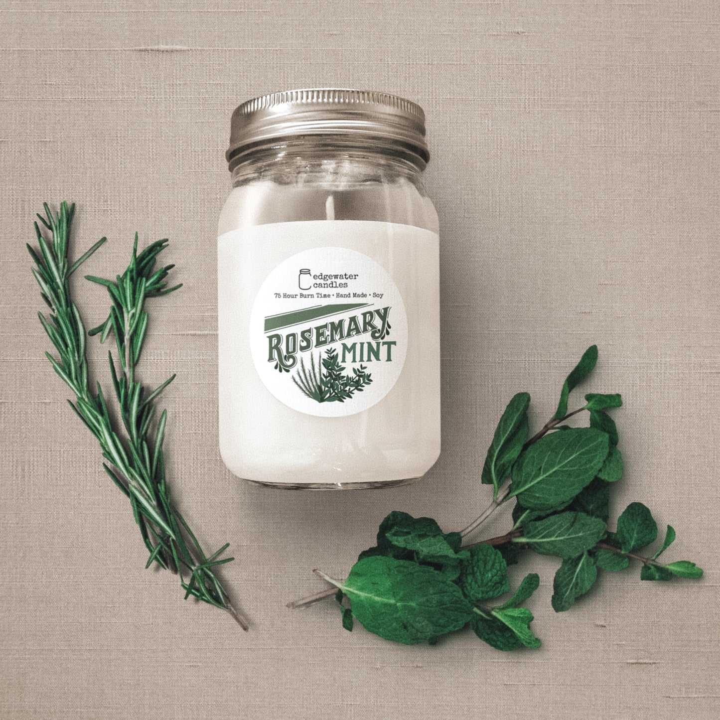 Rosemary Mint Jar Candle
