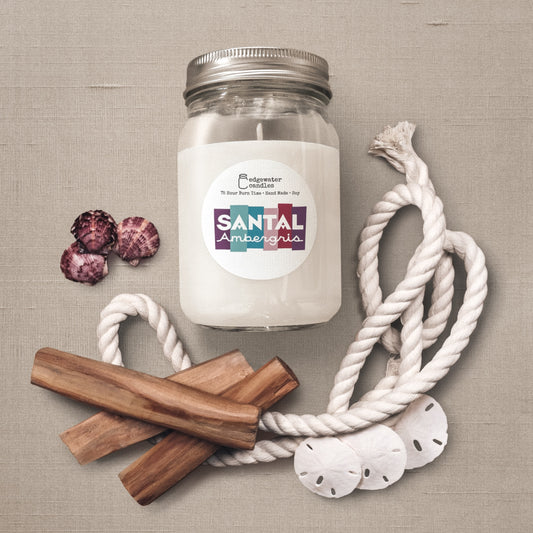 Santal Ambergris Jar Candle