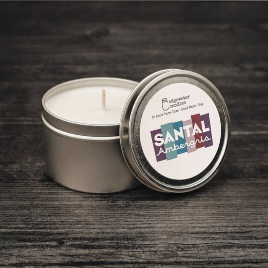 Santal Ambergris 2oz Travel Tin