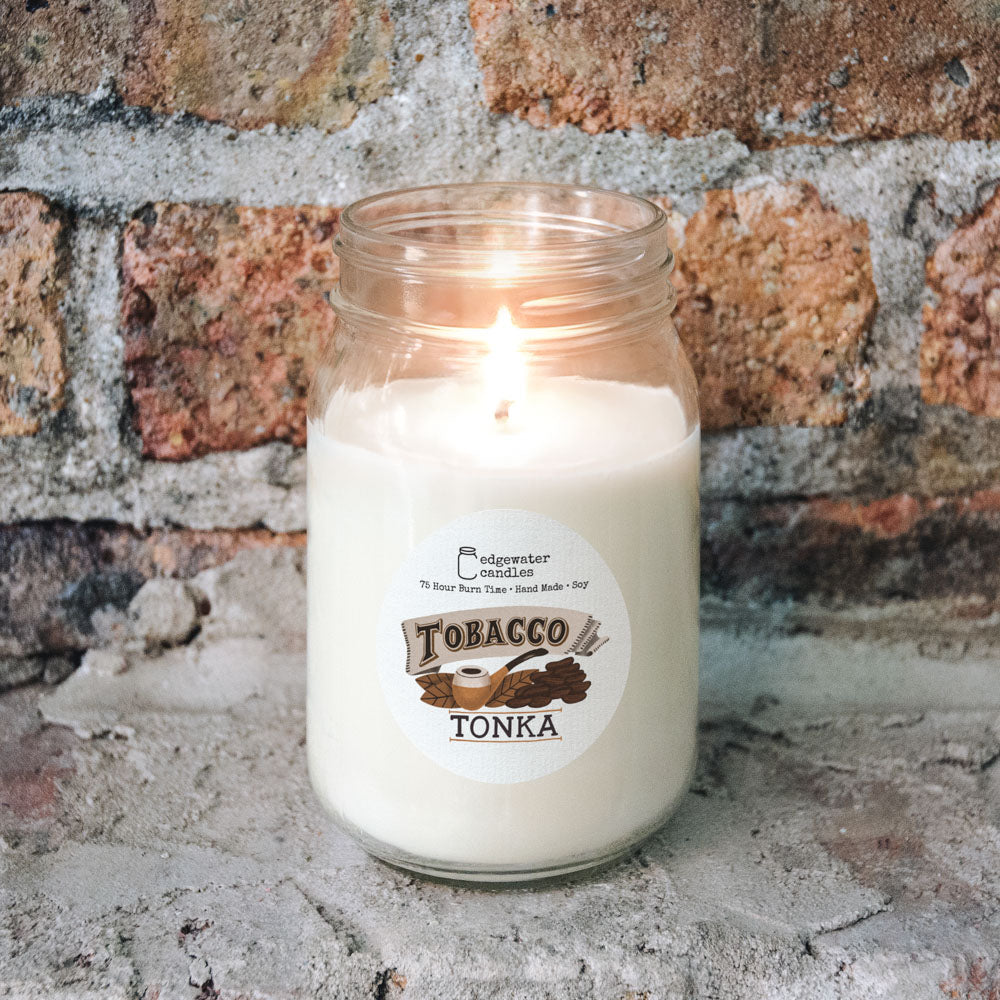 Tobacco Tonka Jar Candle