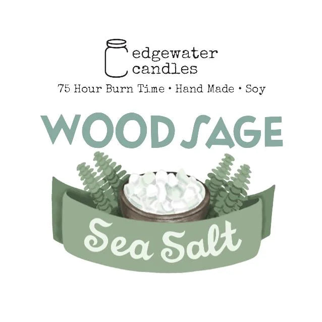Wood Sage Sea Salt 2oz Travel Tin